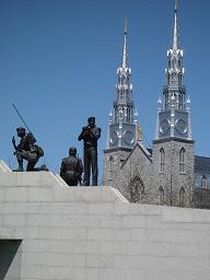 Peace Keeper Monument and Notre Dame